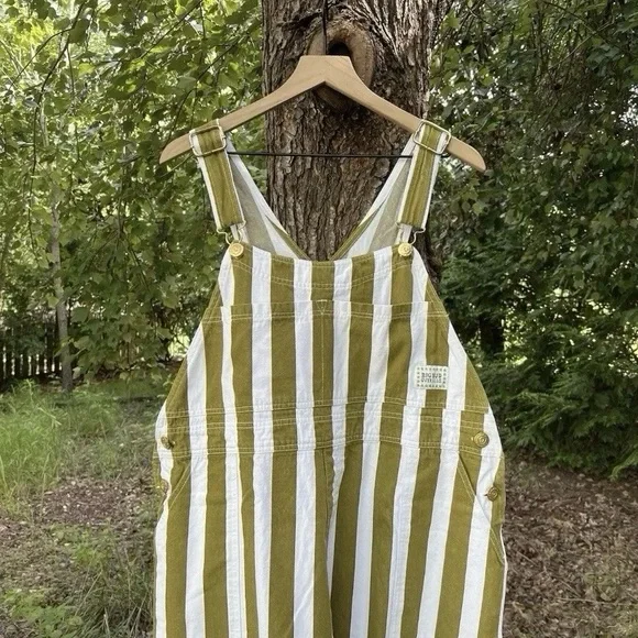 Big Bud Press Olive Stripe Original Overalls Size 2X - Picture 5 of 9